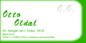 otto oldal business card
