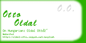 otto oldal business card